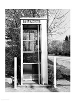 Telephone booth by the road Fine Art Print