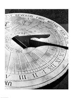Close up of sundial Fine Art Print