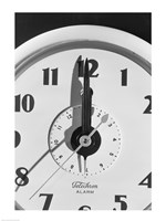 Face clock showing 12 o'clock, close-up Fine Art Print