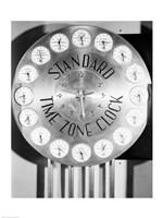 Time zone clock Fine Art Print