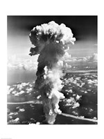 Clouds formed by an atomic explosion Fine Art Print