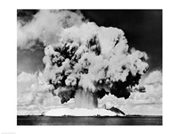 Atomic bomb explosion, Bikini Atoll, Marshall Islands, July 24, 1946 Fine Art Print