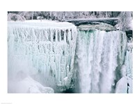 High angle view of a waterfall, American Falls, Niagara Falls, New York, USA Fine Art Print