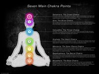 Seven Main Chakra Points Framed Print