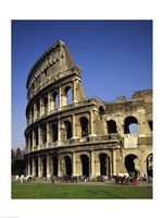 Low angle view of a coliseum, Colosseum, Rome, Italy Vertical Fine Art Print