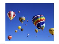 Hot Air Balloons Floating Away Fine Art Print