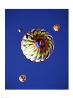 View of Hot Air Balloons from Underneath Fine Art Print