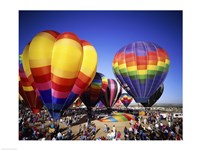 Hot air balloons at the Albuquerque International Balloon Fiesta, Albuquerque, New Mexico, USA Fine Art Print