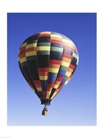 Low angle view of a hot air balloon rising, Albuquerque, New Mexico, USA Fine Art Print
