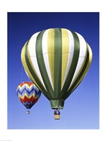 Green Hot Air Balloon Fine Art Print
