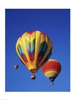 Rainbow Colored Hot Air Balloons Fine Art Print