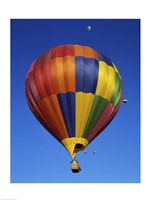 Hot air balloons rising, Albuquerque International Balloon Fiesta, Albuquerque, New Mexico, USA Fine Art Print
