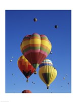 Hot air balloons at the Albuquerque International Balloon Fiesta, Albuquerque, New Mexico, USA Launch Fine Art Print