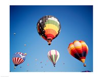 Hot Air Balloons Floating Away Fine Art Print
