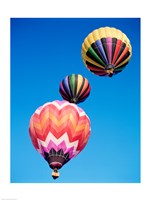 Different Angles of Hot Air Balloons Fine Art Print