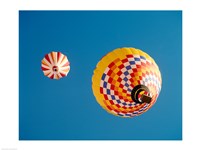 View of Hot Air Balloons from Below Fine Art Print