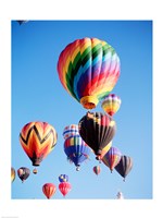 Cluster of Hot Air Balloons Fine Art Print