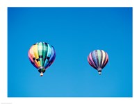 Two Hot Air Balloons Side by Side Fine Art Print