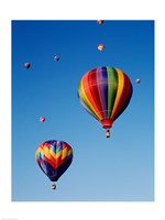 Hot Air Balloons Going Up, Up and Away Fine Art Print