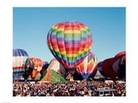 Hot air balloons at Albuquerque Balloon Fiesta, Albuquerque, New Mexico, USA Fine Art Print