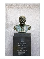 JFK Bust by Evangelos Frudakis at Kennedy Plaza, Boardwalk, Atlantic City, New Jersey, USA Fine Art Print