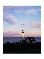 Portland Head Lighthouse Vertical Cape Elizabeth Maine USA Fine Art Print