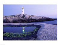 Peggy's Cove Lighthouse, Peggy's Cove, Nova Scotia, Canada Fine Art Print