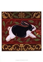 Folk Rabbit II Fine Art Print