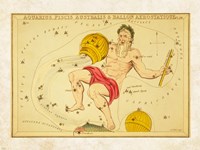 Aquarius, Pices Australis & Ballon Aerostatique Constellation Fine Art Print