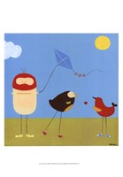 Sunny Day Birds I Framed Print