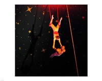 Continental Circus Double Trapeze Act Fine Art Print