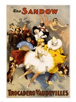 The Sandow Trocadero Vaudevilles, Performing Arts Poster, 1894 Fine Art Print