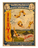 Trapeze Artists, Barnum & Bailey, 1896 Fine Art Print