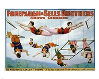 Trapeze Artists 1899 Fine Art Print