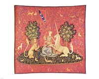 Maiden with Unicorn Tapestry Fine Art Print