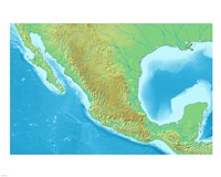 Map of Mexico Demis - various sizes