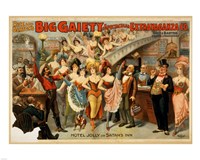 Big Gaiety's Spectacular Extravaganza Co. Framed Print