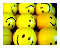 Smiley Face Balls Fine Art Print