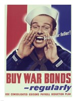 Buy War Bonds Regularly Fine Art Print