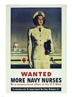 Wanted! More Navy Nurses Framed Print
