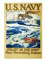 Navy Recruiting Station Fine Art Print