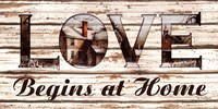 Love Begins at Home by John Rossini - 16" x 8", FulcrumGallery.com brand