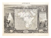 1847 Levasseur Map of Africa Fine Art Print