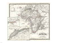 1855 Spruner Map of Africa Since the Beginning of the 15th Century Fine Art Print