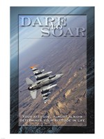 Dare to Soar Affirmation Poster, USAF Fine Art Print