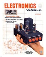 Electronics World September, 1959 Fine Art Print