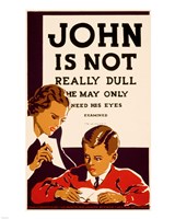 John is Not  Really Dull, WPA Poster, ca. 1937 Fine Art Print