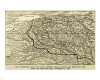 Hindenburg Line Map SGW Vol. VIII Fine Art Print