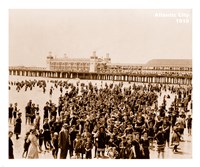 Crowd at Atlantic City 1910 Fine Art Print