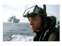 US Navy Simmer Training Aboard Fine Art Print